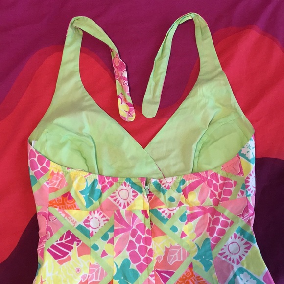 Lilly Pulitzer Multi-color Halter Dress - Picture 3 of 3